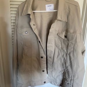Men’s 3XL Old Navy Khaki Jean Shirt Jacket NWT